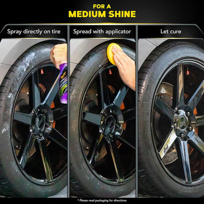 Hybrid Ceramic Tire Shine - Long-Lasting Shine That'S Durable & Water-Resistant with  Hybrid Ceramic Technology - 16 Oz Spray