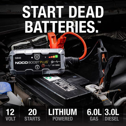 Boost Plus GB40 1000A UltraSafe Car Battery Jump Starter