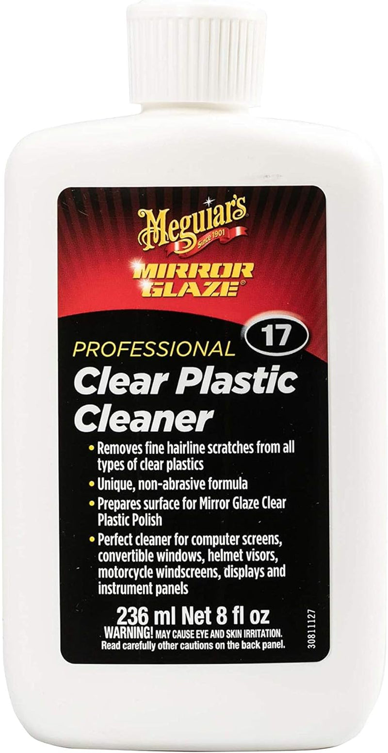 Mirror Glaze Clear Plastic Cleaner 8 Fluid Ounces