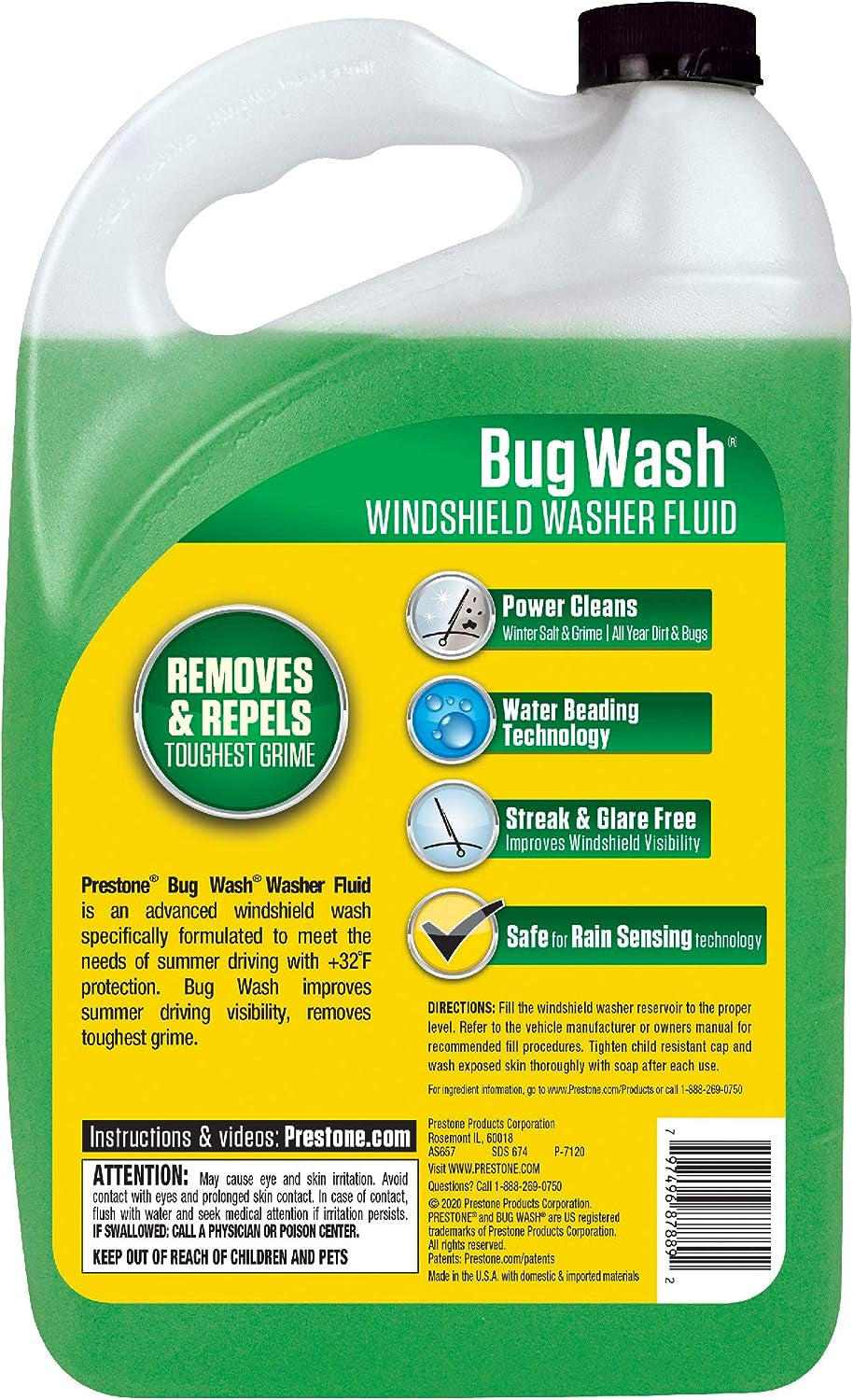 Bug Wash Windshield Washer Fluid, 1 Gallon