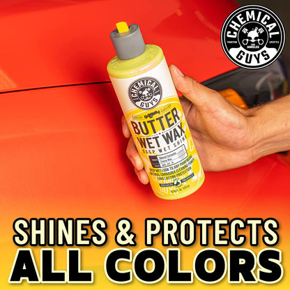 WAC_201_16 Butter Wet Wax, Deep Wet Shine for Cars, Trucks, Suvs, Rvs & More, 16 Fl Oz, Banana Scent