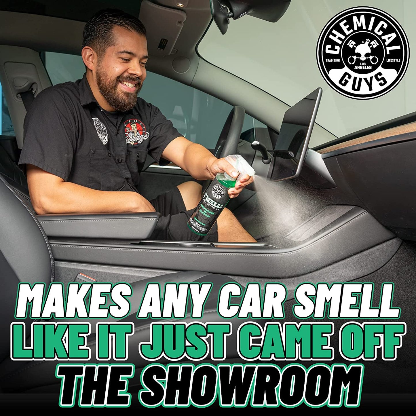 AIR_101_16 New Car Smell Premium Air Freshener and Odor Eliminator, Long-Lasting Scent, Great for Cars, Trucks, Suvs, Rvs & More, 16 Fl Oz