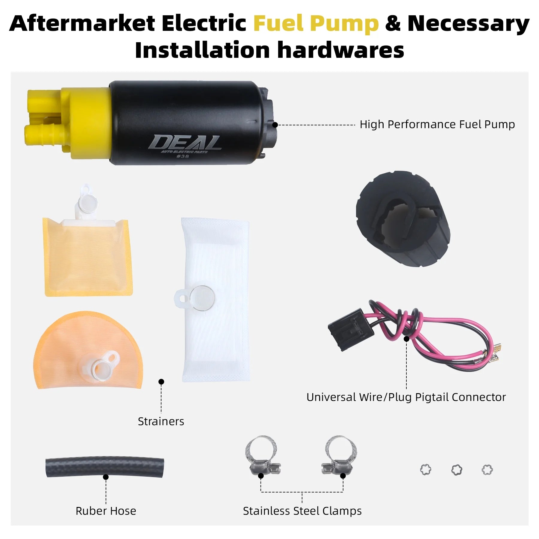 PARTS 1Pc Electric Intank Fuel Pump with Installation Kit for E8229