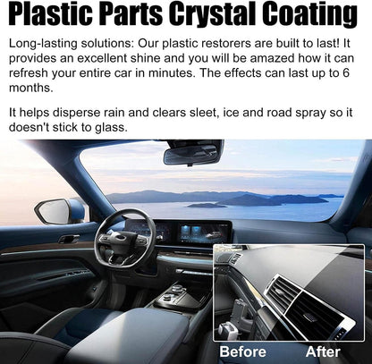 Cristal Coating Para Plástico Del Carro, Crystal Coating for Car, Plastic Parts Crystal Coating, Crystal Coating for Car Plastic Parts (2Pcs)