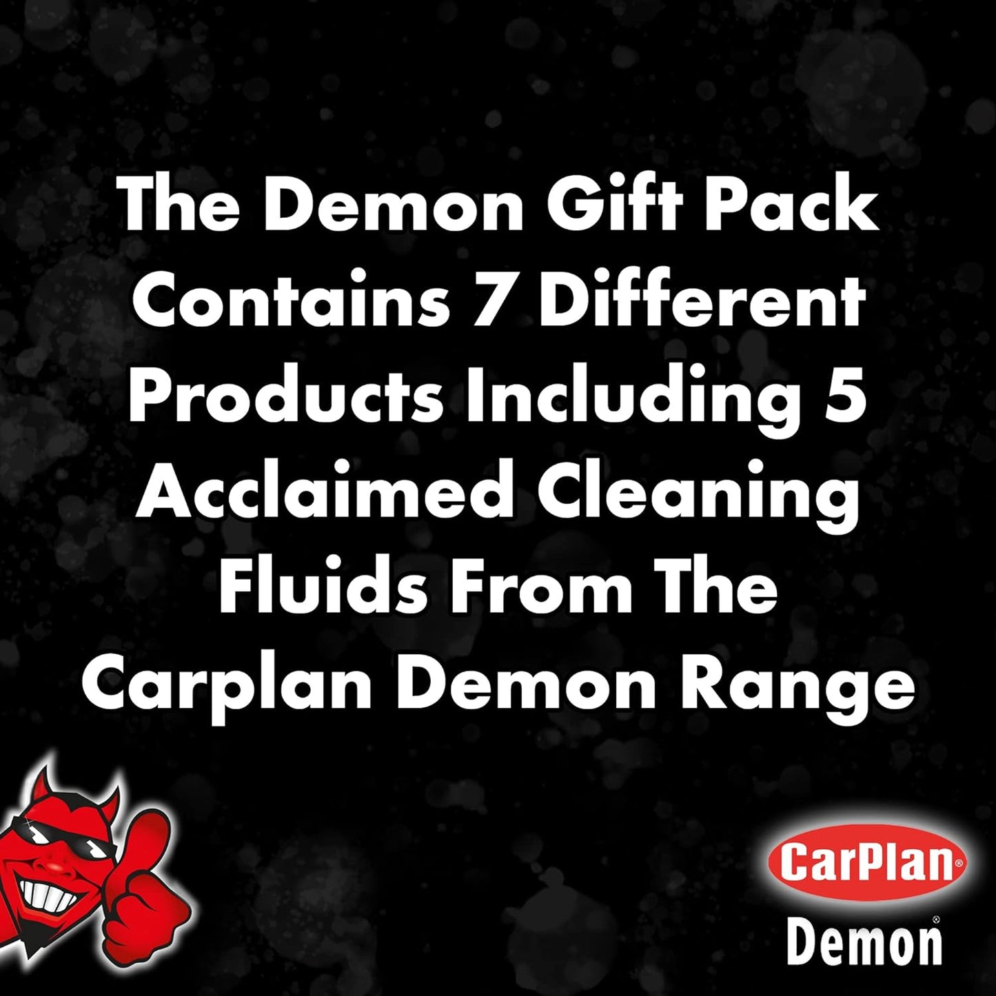 Demon 7 Piece Car Care Gift Pack. Includes Demon Shine, Wheels, Foam, Tyres & More