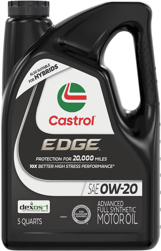 Edge 0W-20 Advanced Full Synthetic Motor Oil, 5 Quarts