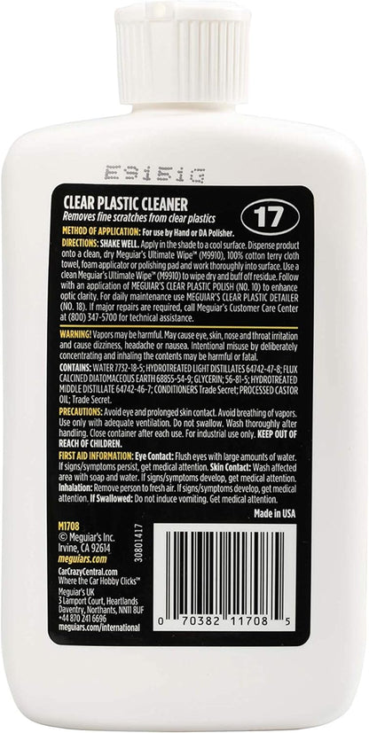 Mirror Glaze Clear Plastic Cleaner 8 Fluid Ounces