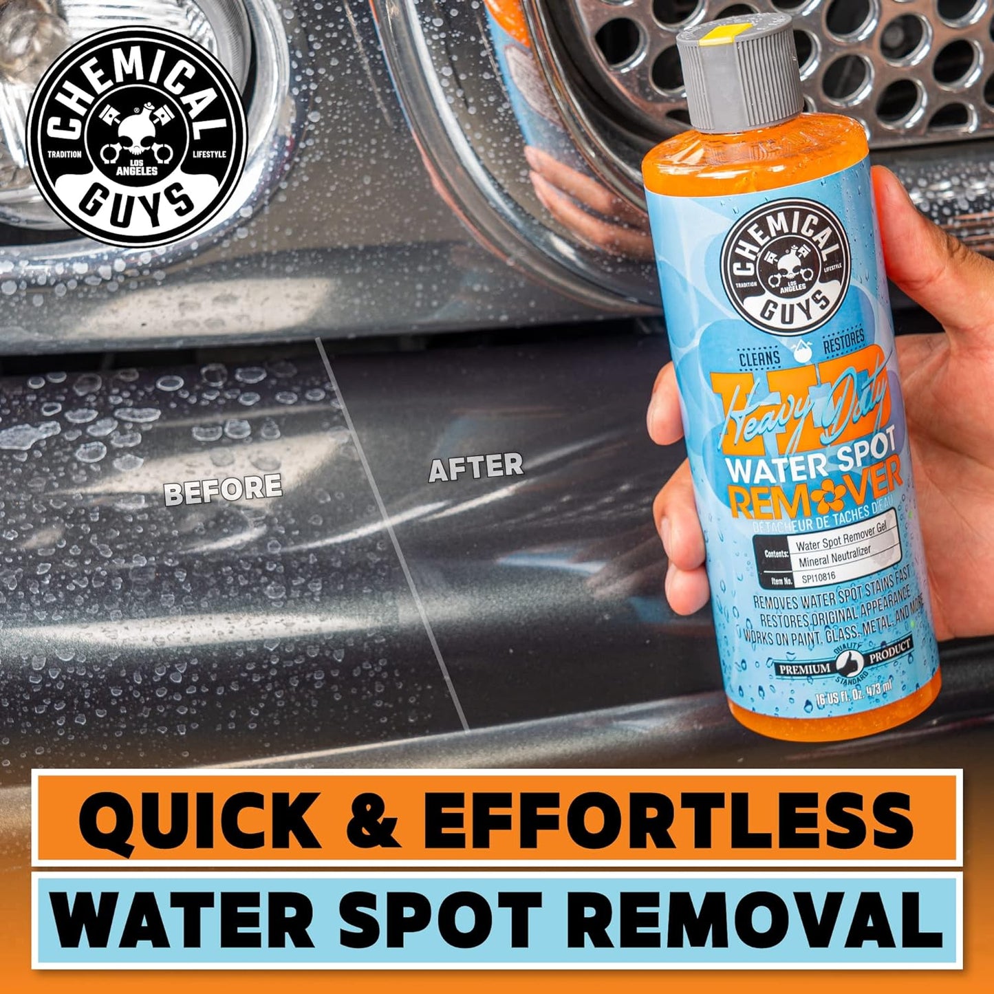 Heavy Duty Water Spot Remover, Safe for Cars, Trucks, Motorcycles, Rvs & More, 16 Fl Oz