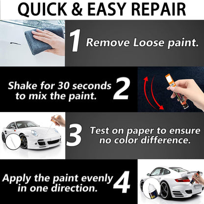 Touch up Paint for Cars, Automotive White Car Paint Pen Scratch Repair Two-In-One Touch up Paint, Premium Car Scratch Remover for Deep Scratche 0.4 Fl Oz