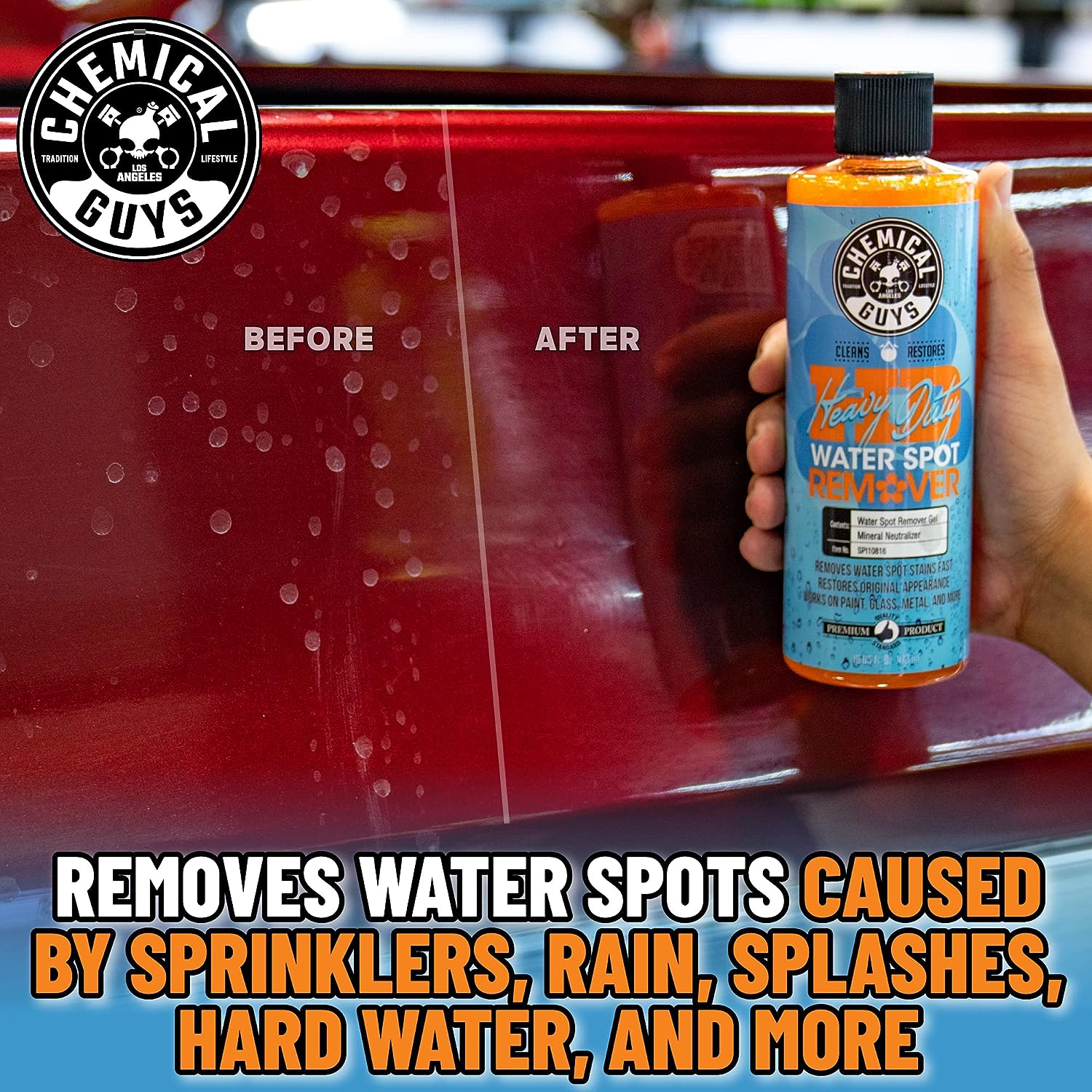 Heavy Duty Water Spot Remover, Safe for Cars, Trucks, Motorcycles, Rvs & More, 16 Fl Oz