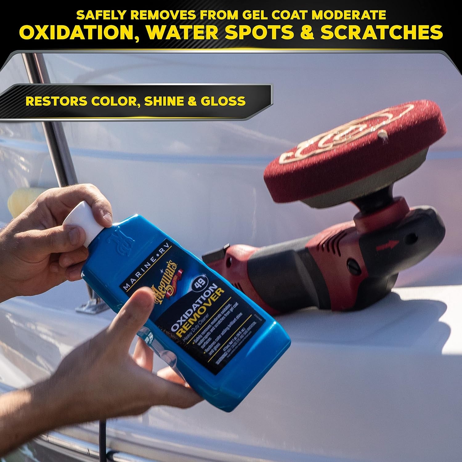 M4965 Marine/Rv Fiberglass Restoration System - RV and Boat Gel Coat Restoration for Professional Results - Enhance Your Boat'S Appearance and Increase Your Boat'S Value