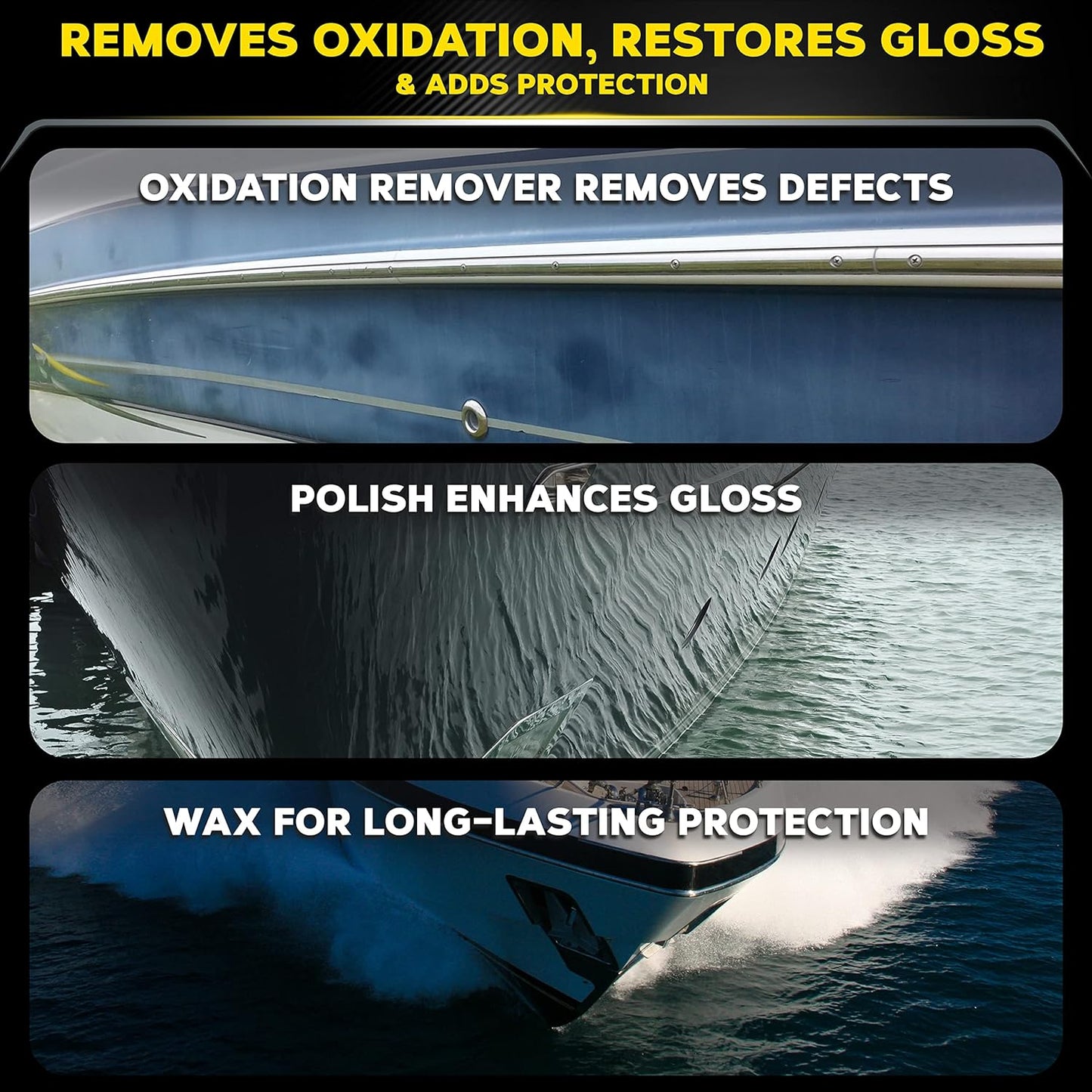 M4965 Marine/Rv Fiberglass Restoration System - RV and Boat Gel Coat Restoration for Professional Results - Enhance Your Boat'S Appearance and Increase Your Boat'S Value