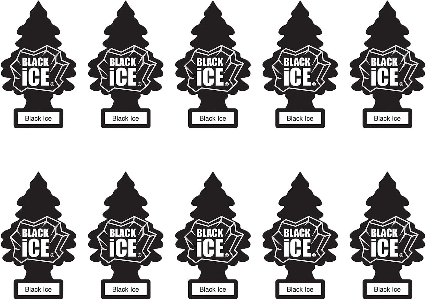 Car Freshener, Black Ice, 10-Pack