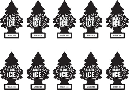 Car Freshener, Black Ice, 10-Pack