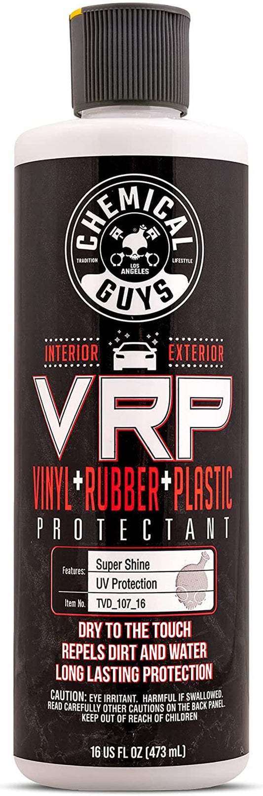 TVD_107_16 VRP Vinyl, Rubber and Plastic Non-Greasy Dry-To-The-Touch Long Lasting Super Shine Dressing for Tires, Trim and More, Safe for Cars, Trucks, Suvs, Rvs & More, 16 Fl Oz