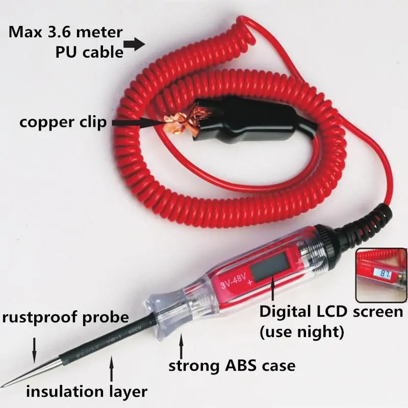 Digital Automotive Car Circuit Tester