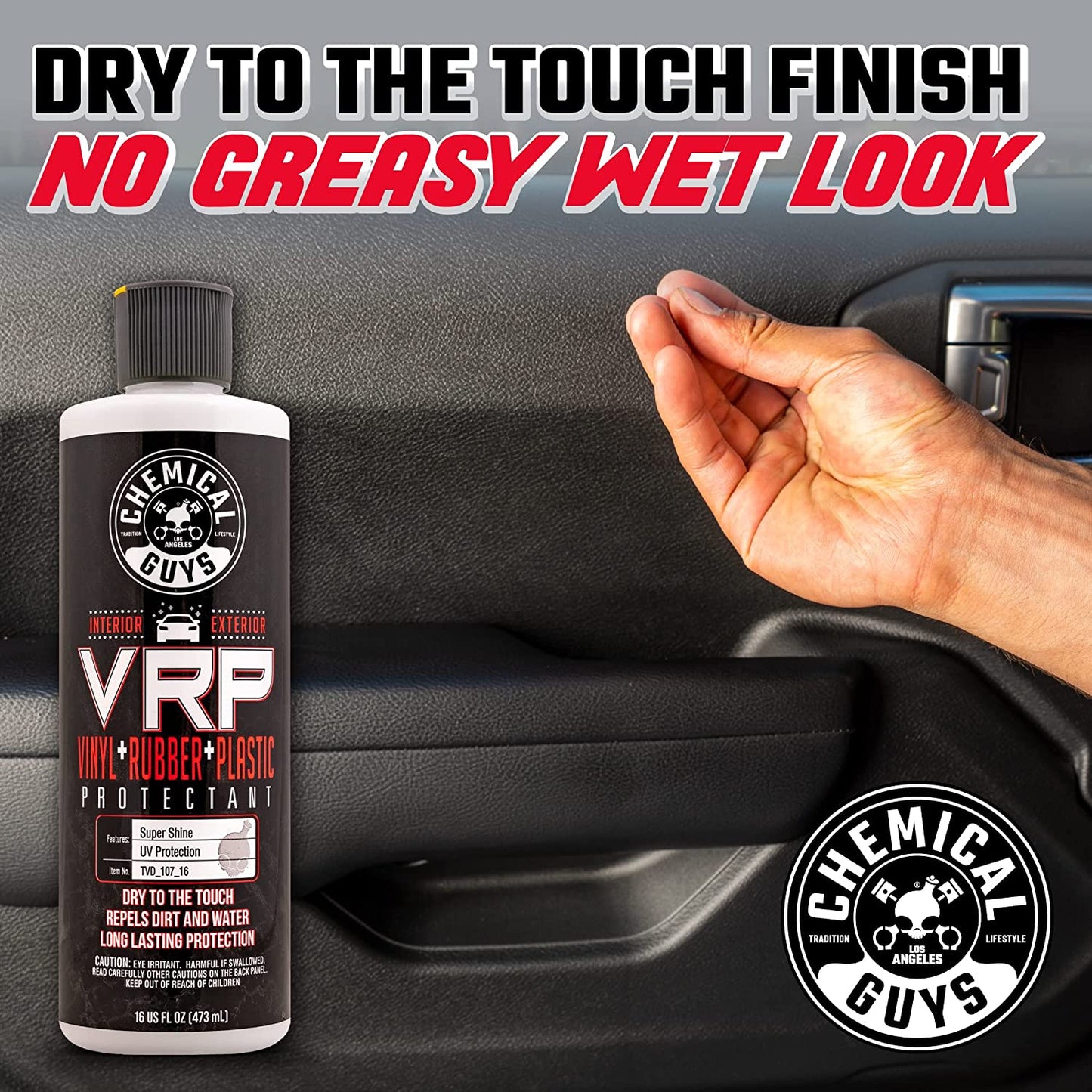 TVD_107_16 VRP Vinyl, Rubber and Plastic Non-Greasy Dry-To-The-Touch Long Lasting Super Shine Dressing for Tires, Trim and More, Safe for Cars, Trucks, Suvs, Rvs & More, 16 Fl Oz