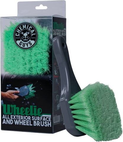 ACCG08 Wheelie All Exterior Surface and Wheel Brush (Safe for Cars, Trucks, Suvs, Rvs, Motorcycles, & More) Green