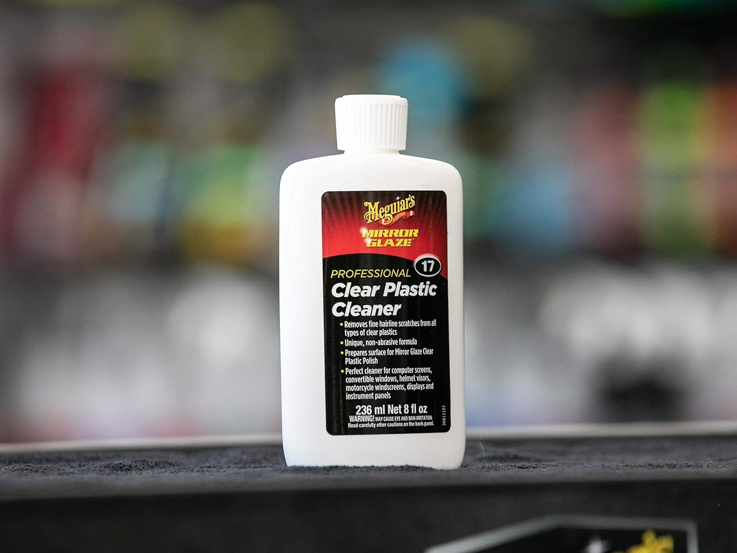 Mirror Glaze Clear Plastic Cleaner 8 Fluid Ounces