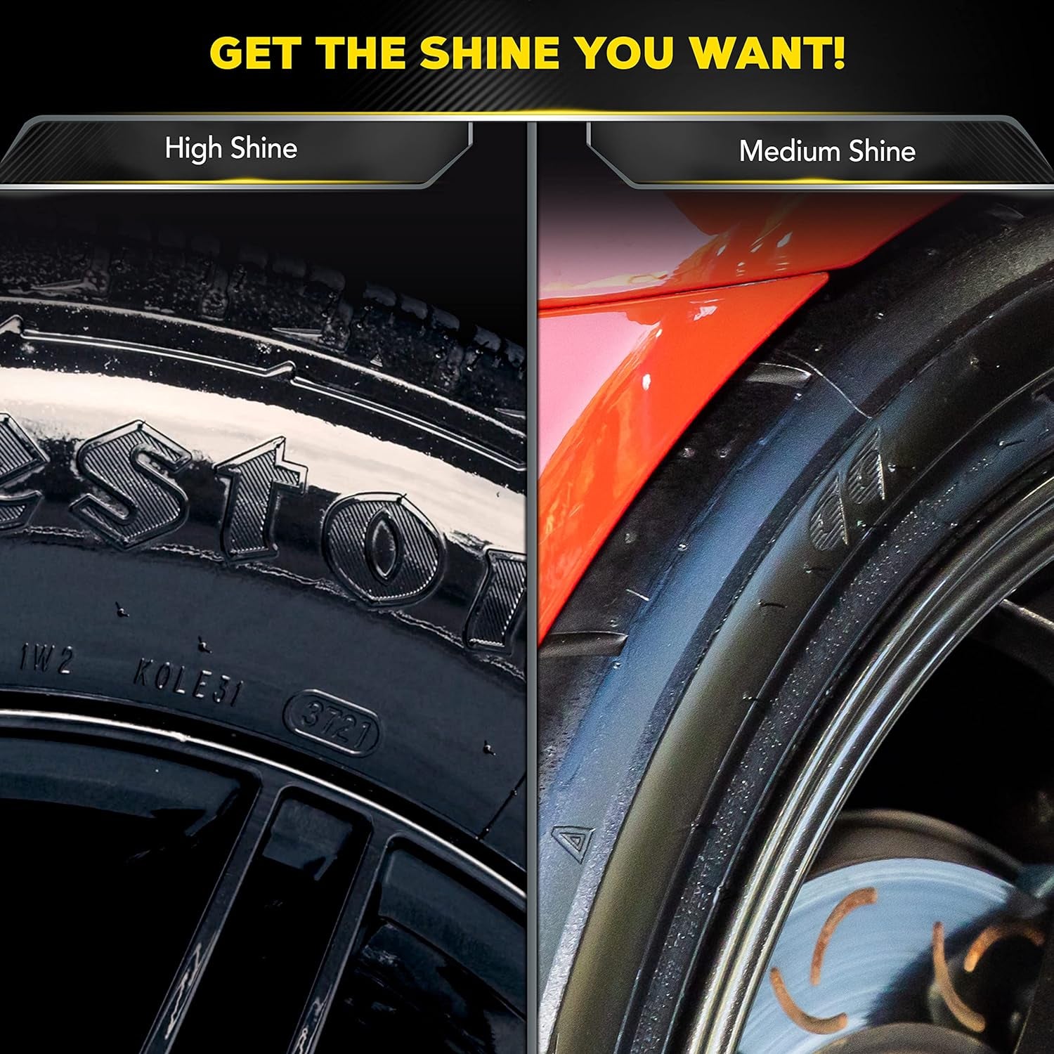 Hybrid Ceramic Tire Shine - Long-Lasting Shine That'S Durable & Water-Resistant with  Hybrid Ceramic Technology - 16 Oz Spray