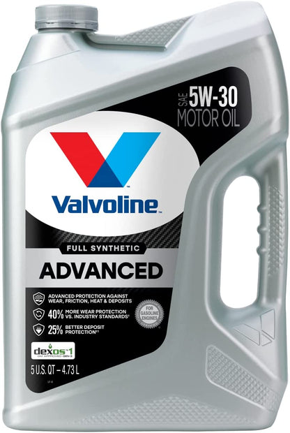 Advanced Full Synthetic SAE 5W-30 Motor Oil 5 QT