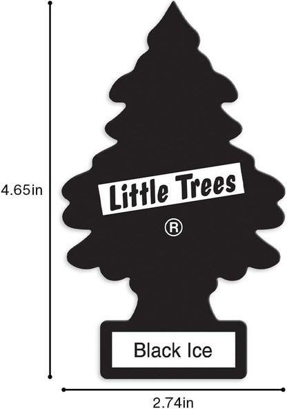 Air Fresheners Car Air Freshener. Hanging Tree Provides Long Lasting Scent for Auto or Home. Black Ice, 24 Air Fresheners