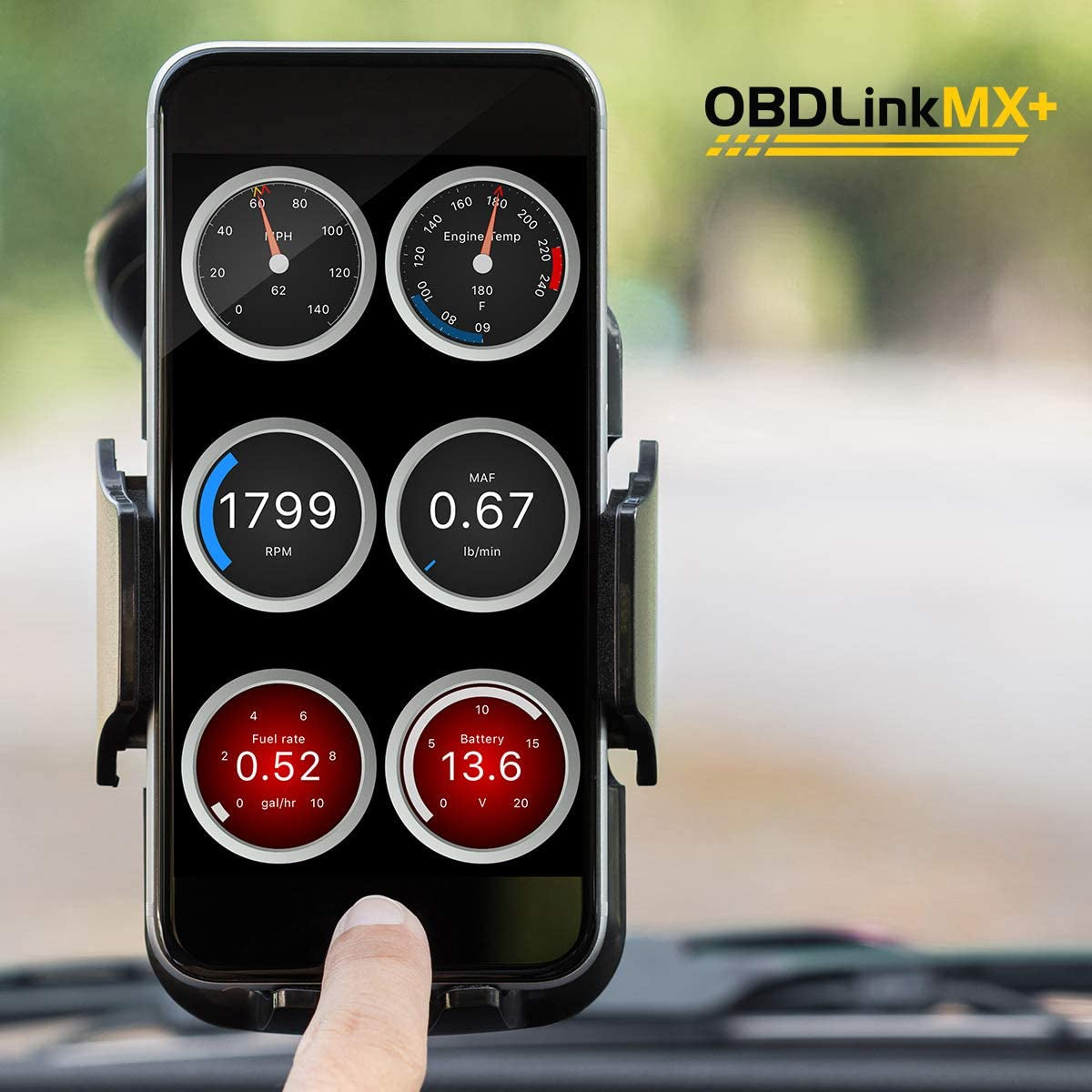 MX+ OBD2 Bluetooth Scanner for Iphone, Android, and Windows